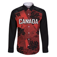 Custom Canada Rugby Family Matching Short Sleeve Bodycon Dress and Hawaiian Shirt Maple Leaf With Sporty Style - Wonder Print Shop