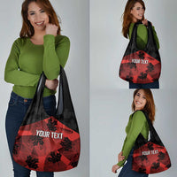 Custom Canada Rugby Grocery Bag Maple Leaf With Sporty Style
