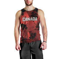 Custom Canada Rugby Men Tank Top Maple Leaf With Sporty Style - Wonder Print Shop