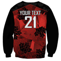 Custom Canada Rugby Sweatshirt Maple Leaf With Sporty Style - Wonder Print Shop