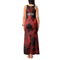 Custom Canada Rugby Tank Maxi Dress Maple Leaf With Sporty Style - Wonder Print Shop