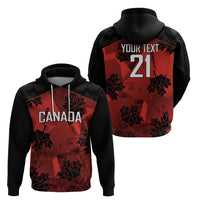 Custom Canada Rugby Zip Hoodie Maple Leaf With Sporty Style - Wonder Print Shop