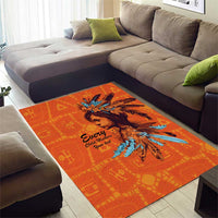 Awareness for Indigenous Orange Day Area Rug Canadian Indigenous Art - Wonder Print Shop
