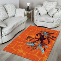Awareness for Indigenous Orange Day Area Rug Canadian Indigenous Art - Wonder Print Shop