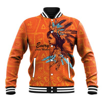 Awareness for Indigenous Orange Day Baseball Jacket Canadian Indigenous Art - Wonder Print Shop