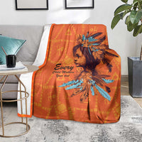 Awareness for Indigenous Orange Day Blanket Canadian Indigenous Art - Wonder Print Shop