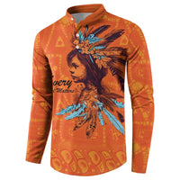 Awareness for Indigenous Orange Day Button Sweatshirt Canadian Indigenous Art - Wonder Print Shop