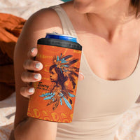 Awareness for Indigenous Orange Day 4 in 1 Can Cooler Tumbler Canadian Indigenous Art - Wonder Print Shop