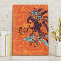 Awareness for Indigenous Orange Day Canvas Wall Art Canadian Indigenous Art - Wonder Print Shop