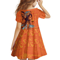 Awareness for Indigenous Orange Day Family Matching Off Shoulder Short Dress and Hawaiian Shirt Canadian Indigenous Art - Wonder Print Shop