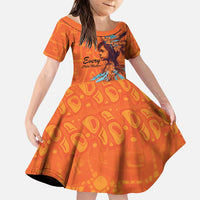 Awareness for Indigenous Orange Day Family Matching Puletasi and Hawaiian Shirt Canadian Indigenous Art - Wonder Print Shop