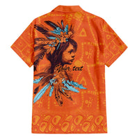 Awareness for Indigenous Orange Day Family Matching Puletasi and Hawaiian Shirt Canadian Indigenous Art - Wonder Print Shop