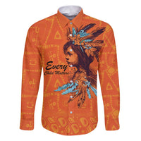 Awareness for Indigenous Orange Day Family Matching Puletasi and Hawaiian Shirt Canadian Indigenous Art - Wonder Print Shop
