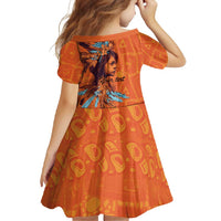 Awareness for Indigenous Orange Day Family Matching Summer Maxi Dress and Hawaiian Shirt Canadian Indigenous Art - Wonder Print Shop