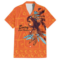 Awareness for Indigenous Orange Day Family Matching Summer Maxi Dress and Hawaiian Shirt Canadian Indigenous Art - Wonder Print Shop