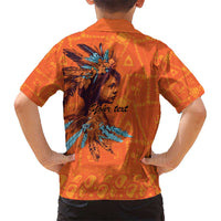 Awareness for Indigenous Orange Day Kid Hawaiian Shirt Canadian Indigenous Art - Wonder Print Shop