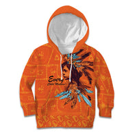 Awareness for Indigenous Orange Day Kid Hoodie Canadian Indigenous Art - Wonder Print Shop