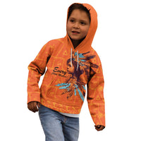 Awareness for Indigenous Orange Day Kid Hoodie Canadian Indigenous Art - Wonder Print Shop