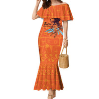 Awareness for Indigenous Orange Day Mermaid Dress Canadian Indigenous Art - Wonder Print Shop