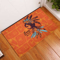 Awareness for Indigenous Orange Day Rubber Doormat Canadian Indigenous Art - Wonder Print Shop