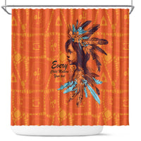 Awareness for Indigenous Orange Day Shower Curtain Canadian Indigenous Art - Wonder Print Shop