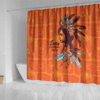 Awareness for Indigenous Orange Day Shower Curtain Canadian Indigenous Art - Wonder Print Shop