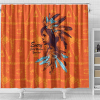 Awareness for Indigenous Orange Day Shower Curtain Canadian Indigenous Art - Wonder Print Shop