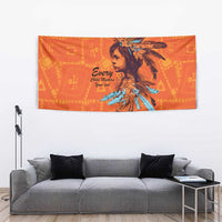 Awareness for Indigenous Orange Day Tapestry Canadian Indigenous Art - Wonder Print Shop