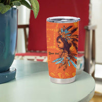 Awareness for Indigenous Orange Day Tumbler Cup Canadian Indigenous Art - Wonder Print Shop