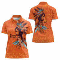 Awareness for Indigenous Orange Day Women Polo Shirt Canadian Indigenous Art - Wonder Print Shop