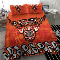 Awareness for Indigenous Orange Day Bedding Set Haida Spirit Animals - Wonder Print Shop