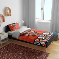 Awareness for Indigenous Orange Day Bedding Set Haida Spirit Animals - Wonder Print Shop
