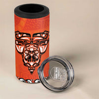 Awareness for Indigenous Orange Day 4 in 1 Can Cooler Tumbler Haida Spirit Animals - Wonder Print Shop