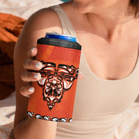 Awareness for Indigenous Orange Day 4 in 1 Can Cooler Tumbler Haida Spirit Animals - Wonder Print Shop