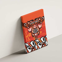Awareness for Indigenous Orange Day Canvas Wall Art Haida Spirit Animals - Wonder Print Shop