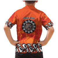 Awareness for Indigenous Orange Day Family Matching Mermaid Dress and Hawaiian Shirt Haida Spirit Animals - Wonder Print Shop