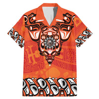 Awareness for Indigenous Orange Day Family Matching Mermaid Dress and Hawaiian Shirt Haida Spirit Animals - Wonder Print Shop