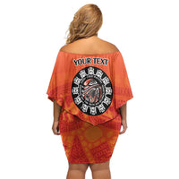 Awareness for Indigenous Orange Day Family Matching Off Shoulder Short Dress and Hawaiian Shirt Haida Spirit Animals - Wonder Print Shop