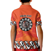 Awareness for Indigenous Orange Day Kid Polo Shirt Haida Spirit Animals - Wonder Print Shop