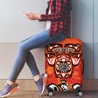 Awareness for Indigenous Orange Day Luggage Cover Haida Spirit Animals - Wonder Print Shop