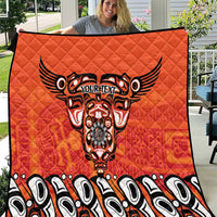 Awareness for Indigenous Orange Day Quilt Haida Spirit Animals - Wonder Print Shop