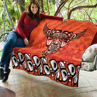 Awareness for Indigenous Orange Day Quilt Haida Spirit Animals - Wonder Print Shop