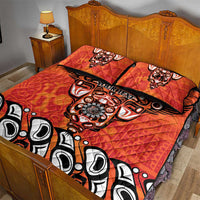 Awareness for Indigenous Orange Day Quilt Bed Set Haida Spirit Animals - Wonder Print Shop
