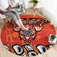 Awareness for Indigenous Orange Day Round Carpet Haida Spirit Animals - Wonder Print Shop