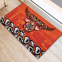 Awareness for Indigenous Orange Day Rubber Doormat Haida Spirit Animals - Wonder Print Shop