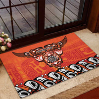 Awareness for Indigenous Orange Day Rubber Doormat Haida Spirit Animals - Wonder Print Shop