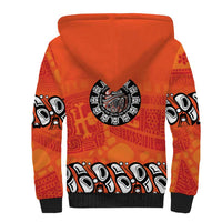 Awareness for Indigenous Orange Day Sherpa Hoodie Haida Spirit Animals - Wonder Print Shop