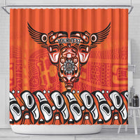 Awareness for Indigenous Orange Day Shower Curtain Haida Spirit Animals - Wonder Print Shop