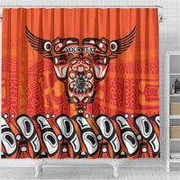 Awareness for Indigenous Orange Day Shower Curtain Haida Spirit Animals - Wonder Print Shop