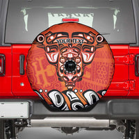Awareness for Indigenous Orange Day Spare Tire Cover Haida Spirit Animals - Wonder Print Shop